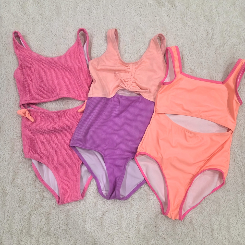 3 Pack One Piece Swimsuit Classic Cut